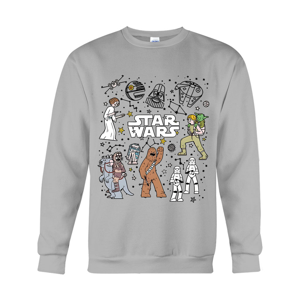 Funny Characters - The Force T-shirt And Hoodie