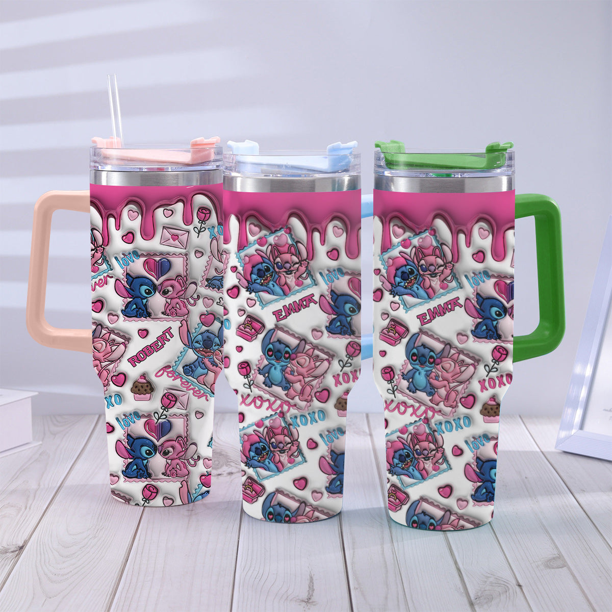 No Returns Or Refund - Personalized Ohana Tumbler With Handle