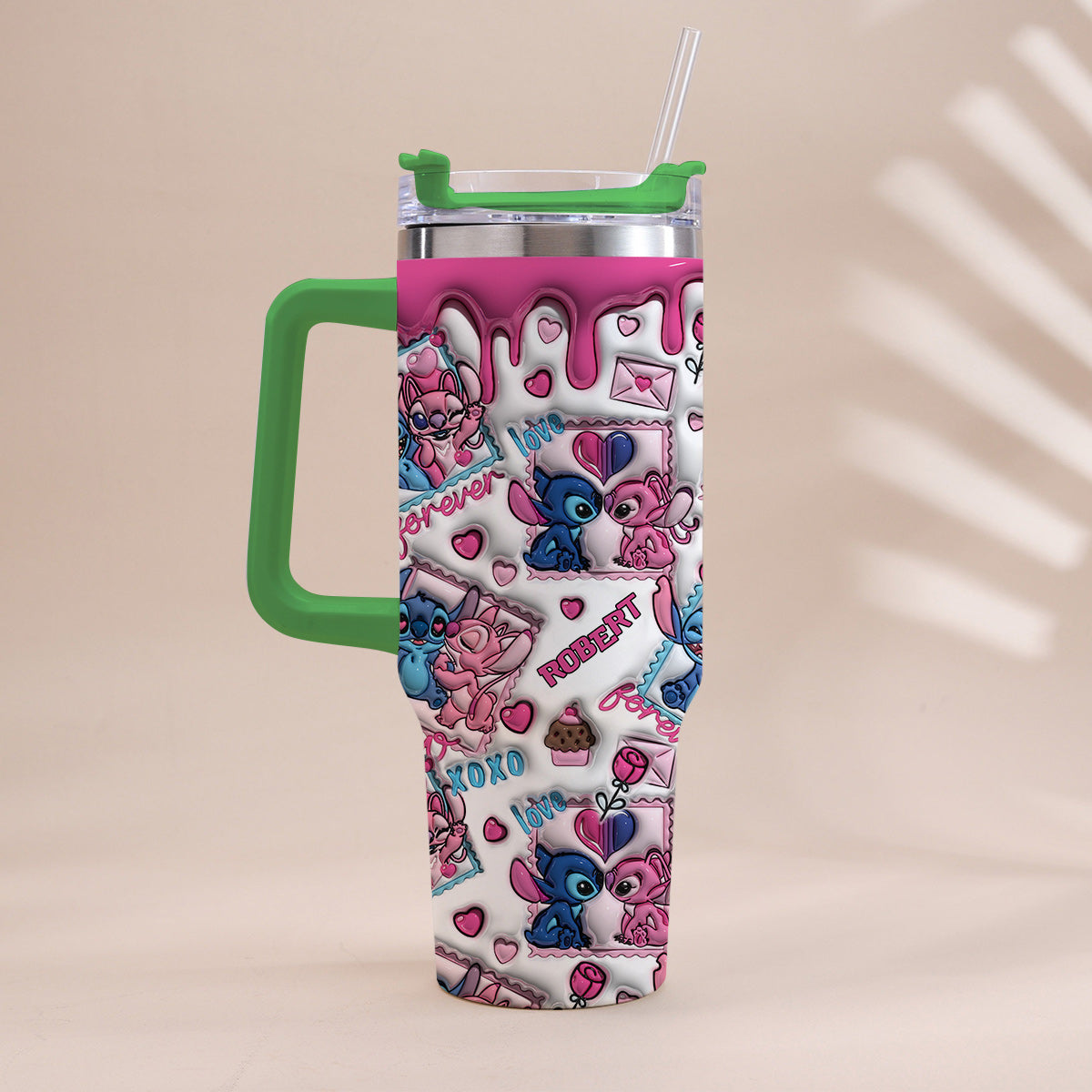 No Returns Or Refund - Personalized Ohana Tumbler With Handle