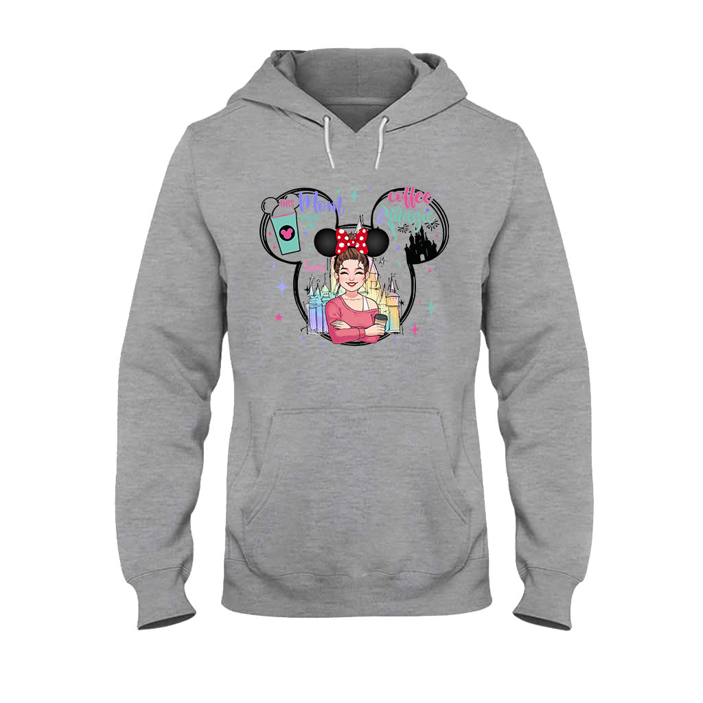 This Mom Runs On Coffee Magic - Personalized Mouse T-shirt And Hoodie