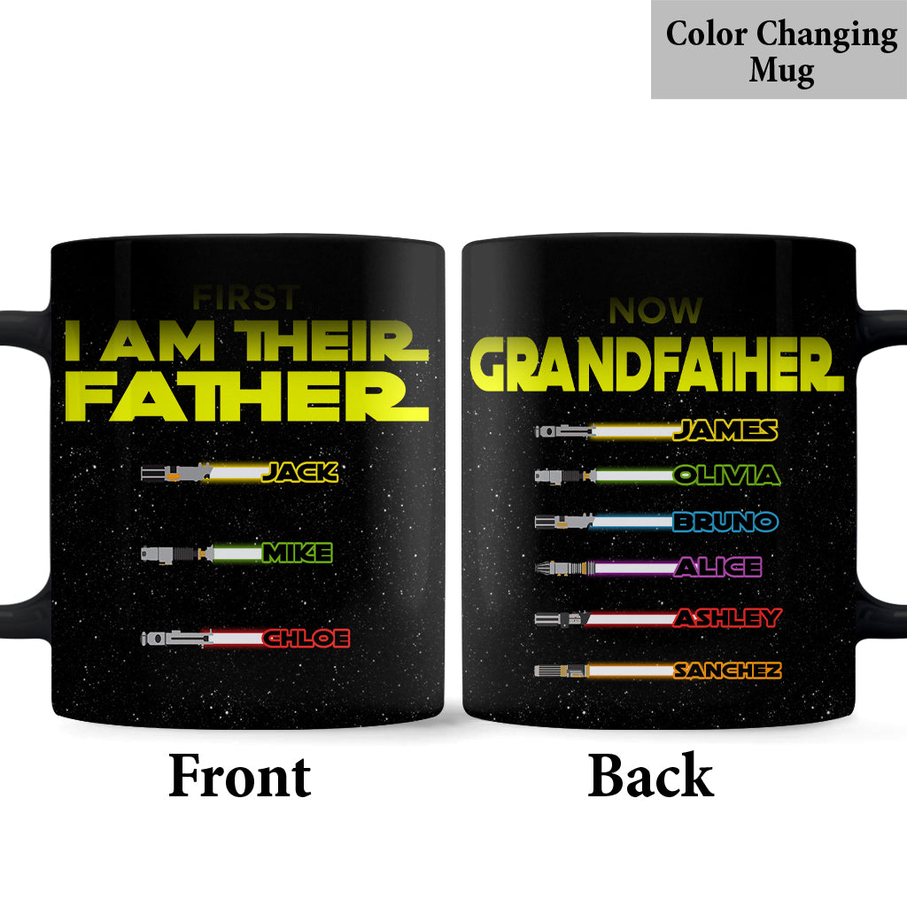 First Father Now Grandfather - Personalized The Force Mug