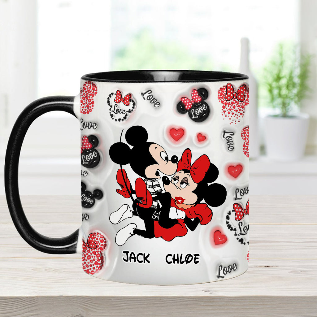 I Love You - Personalized Mouse Accent Mug