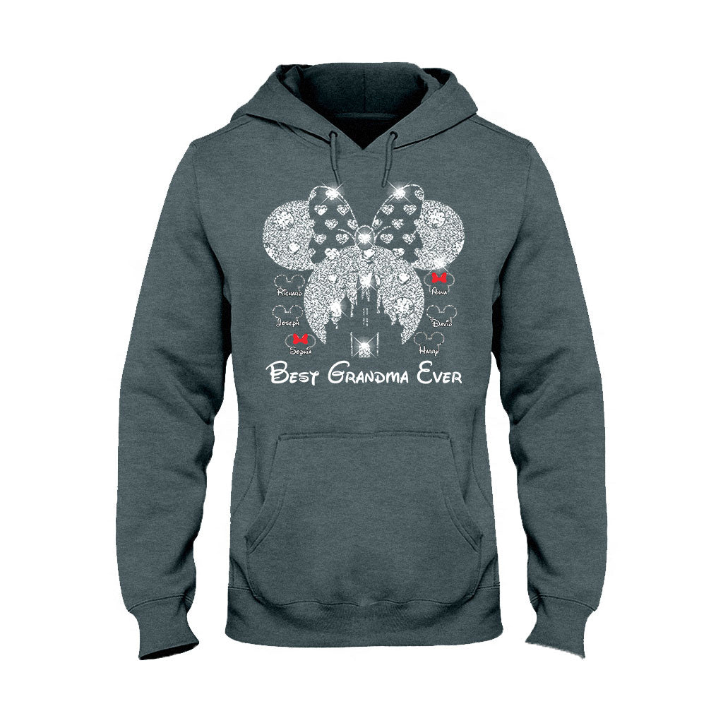 Best Grandma Ever - Personalized Mouse T-shirt And Hoodie
