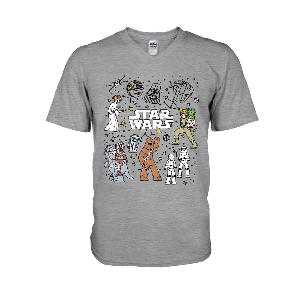 Funny Characters - The Force T-shirt And Hoodie