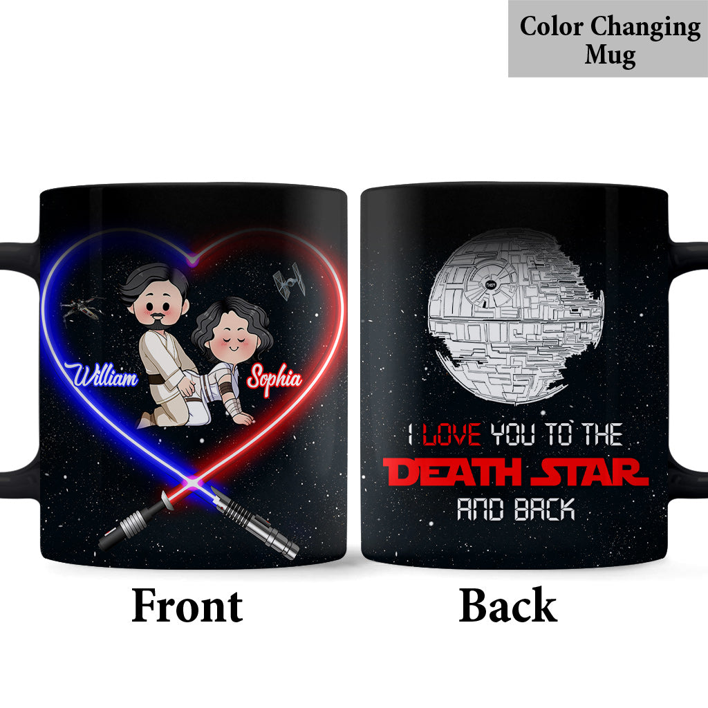 I Love You To The Death Star And Back - Personalized The Force Mug