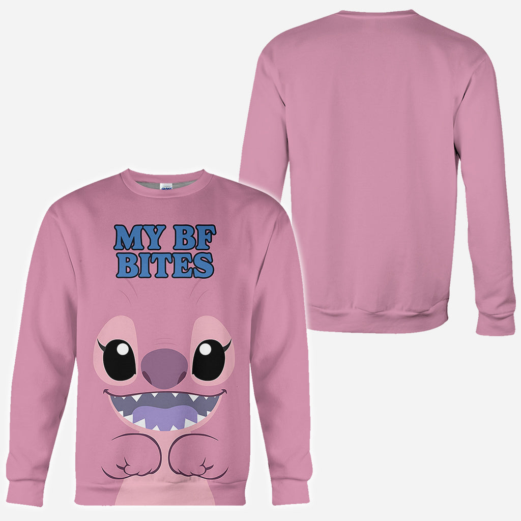 My BF/ GF Bites - Personalized Ohana All Over Shirt