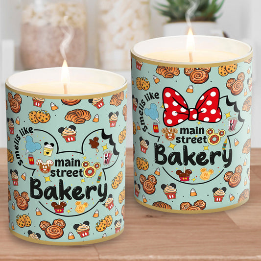 Smells Like Main Street Bakery - Mouse Candle With Wooden Lid