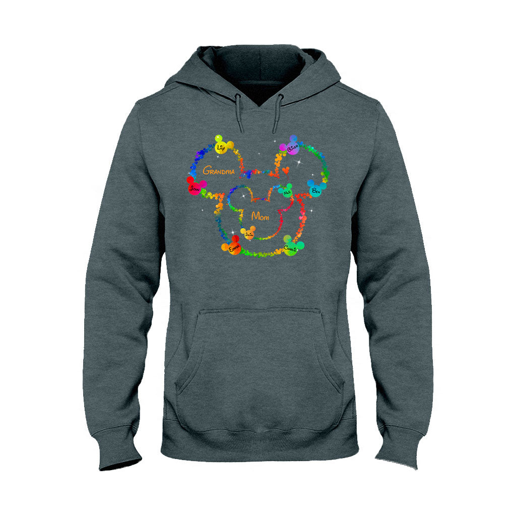 Mom Grandma Love - Personalized Mouse T-shirt And Hoodie