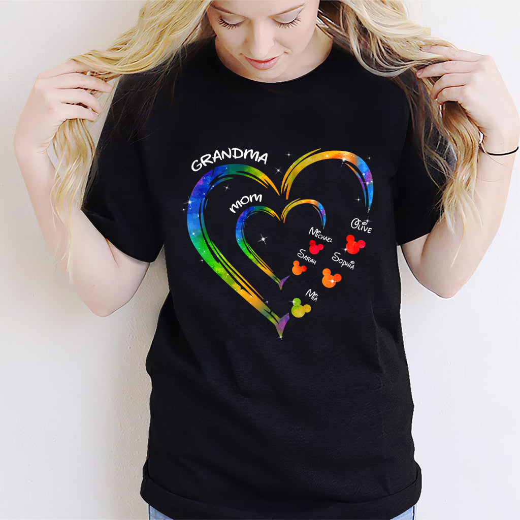 Mom Grandma Love - Personalized Mouse T-shirt And Hoodie