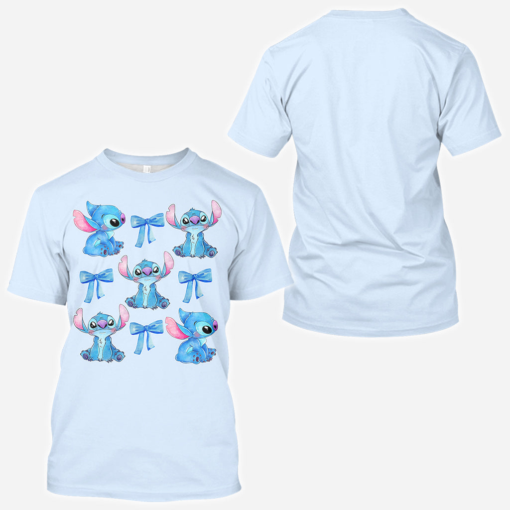 Blue Ohana Coquette - Personalized Ohana All Over Shirt