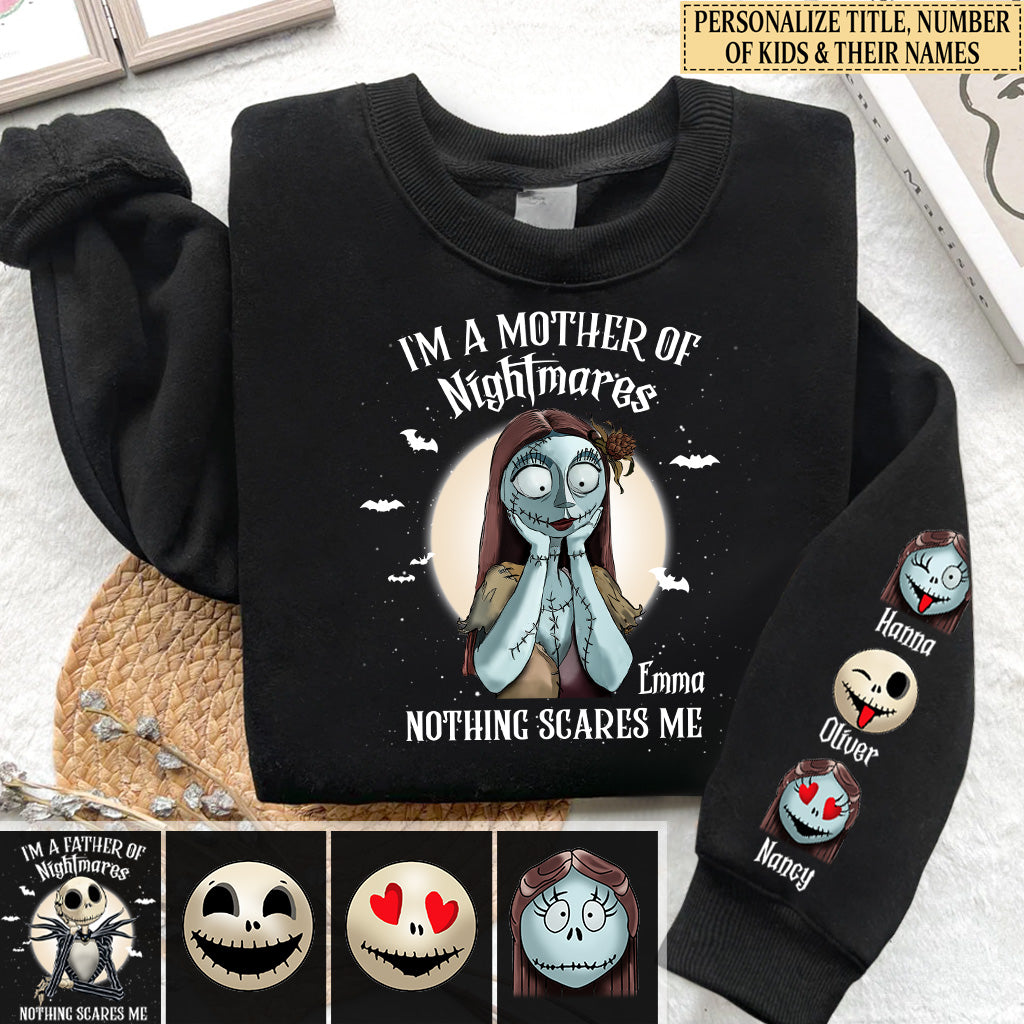 I'm A Mother/ Father Of Nightmares Nothing Scares Me - Personalized Nightmare All Over Shirt