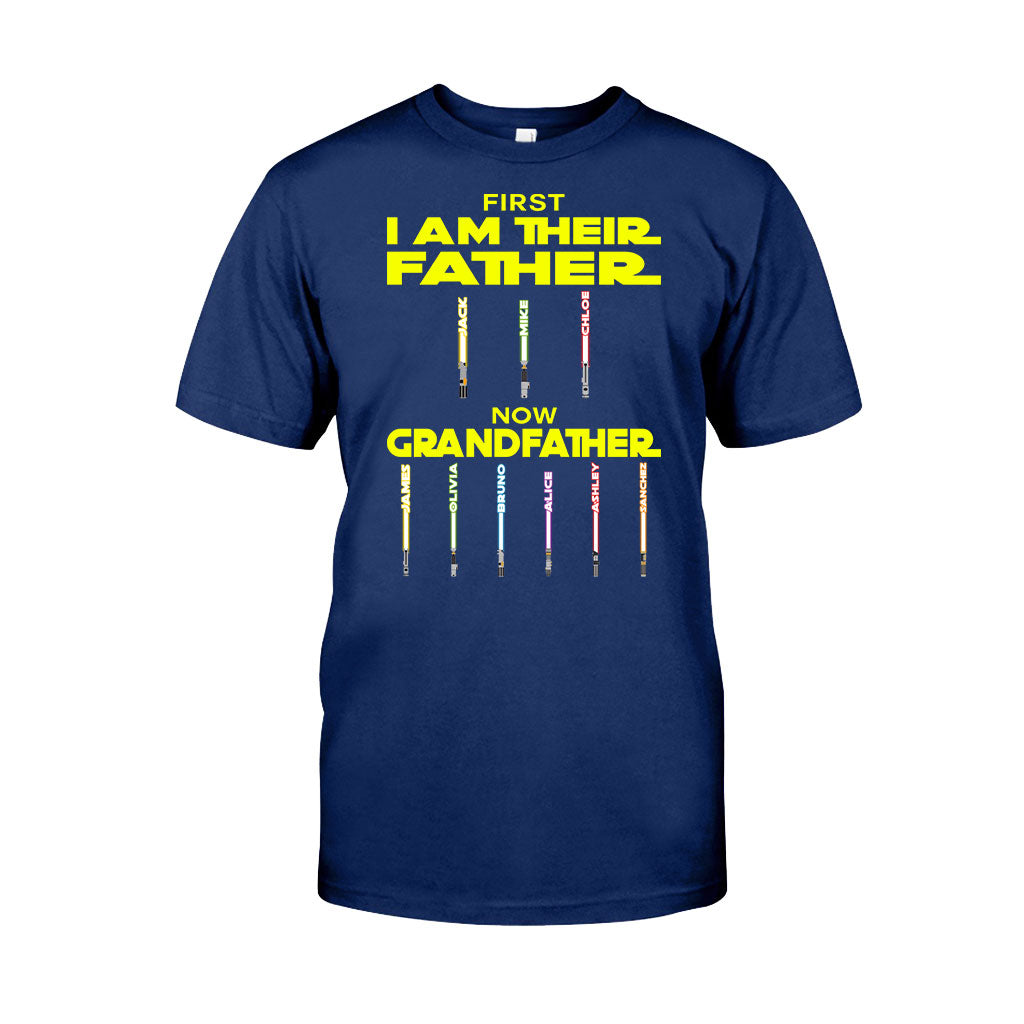First Father Now Grandfather - Personalized The Force T-shirt And Hoodie