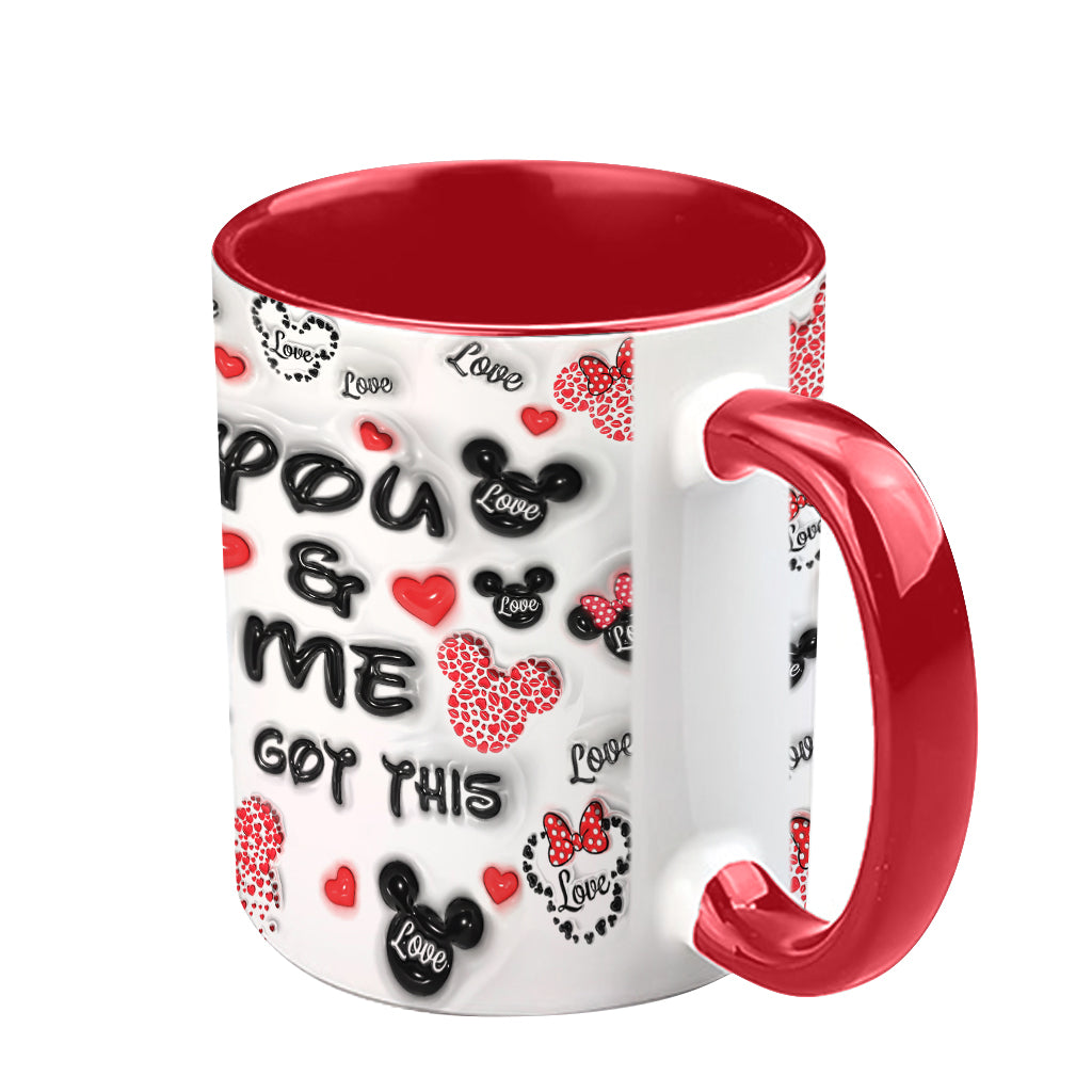 You & Me We Got This - Personalized Mouse Accent Mug