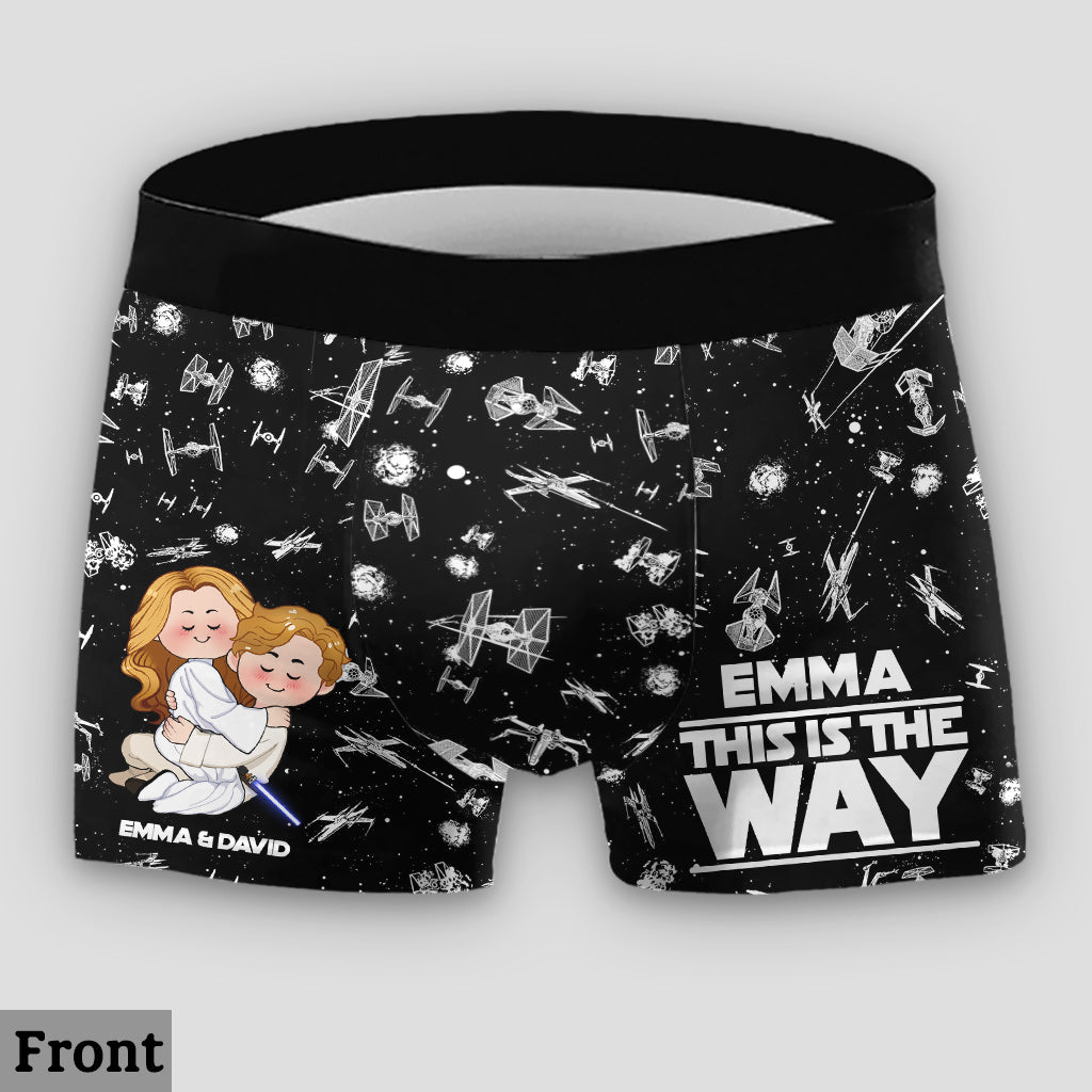 This Is The Way - Personalized The Force Lace Border Women Briefs And Men’s Boxer Briefs