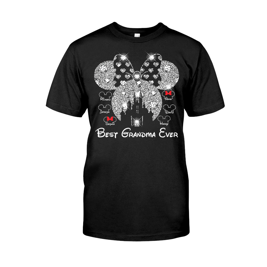 Best Grandma Ever - Personalized Mouse T-shirt And Hoodie