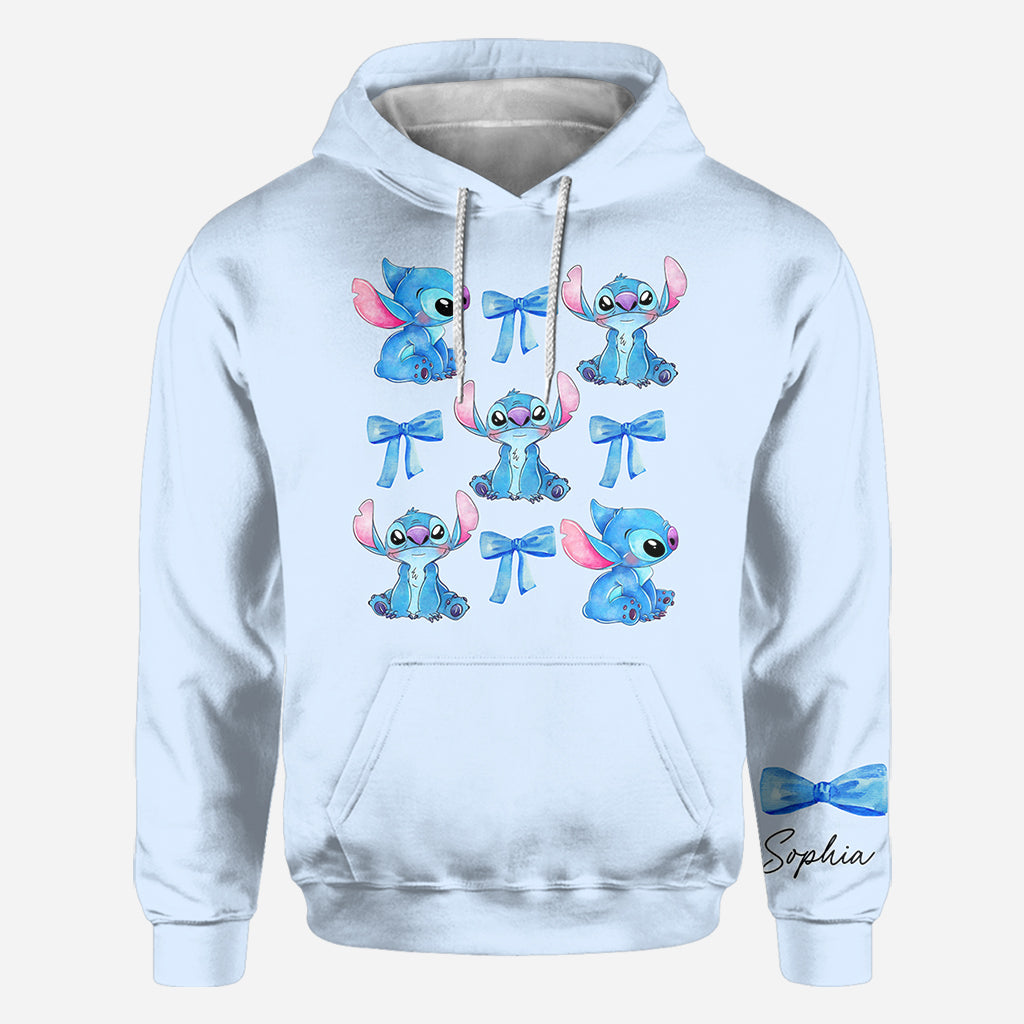Blue Ohana Coquette - Personalized Ohana All Over Shirt