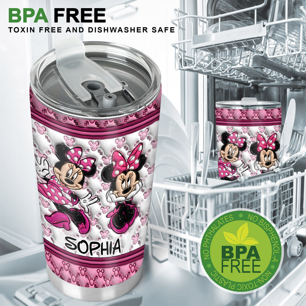 Pink Magic WIth Any Name - Personalized Mouse Tumbler