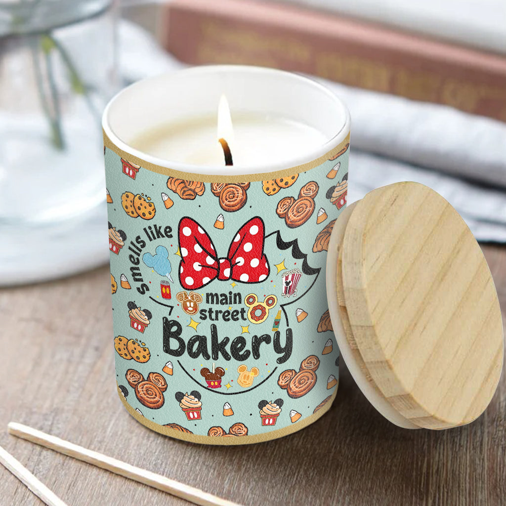 Smells Like Main Street Bakery - Mouse Candle With Wooden Lid