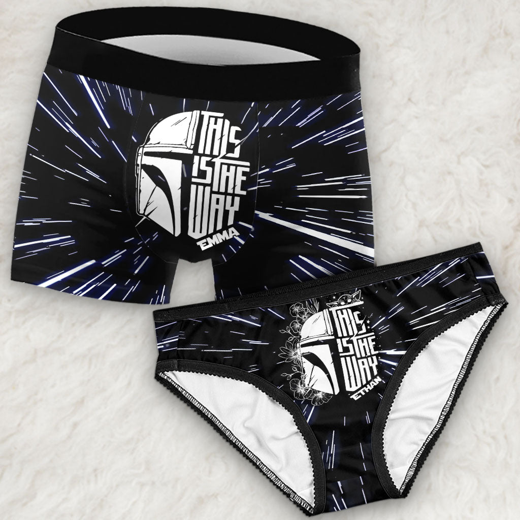 This Is The Way - Personalized The Force Lace Border Women Briefs And Men’s Boxer Briefs