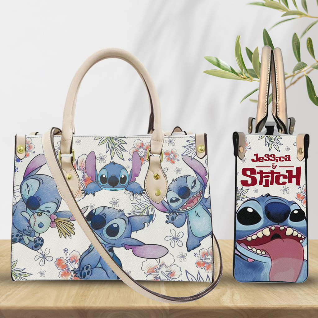 My Blue Dog - Personalized Ohana Leather Handbag