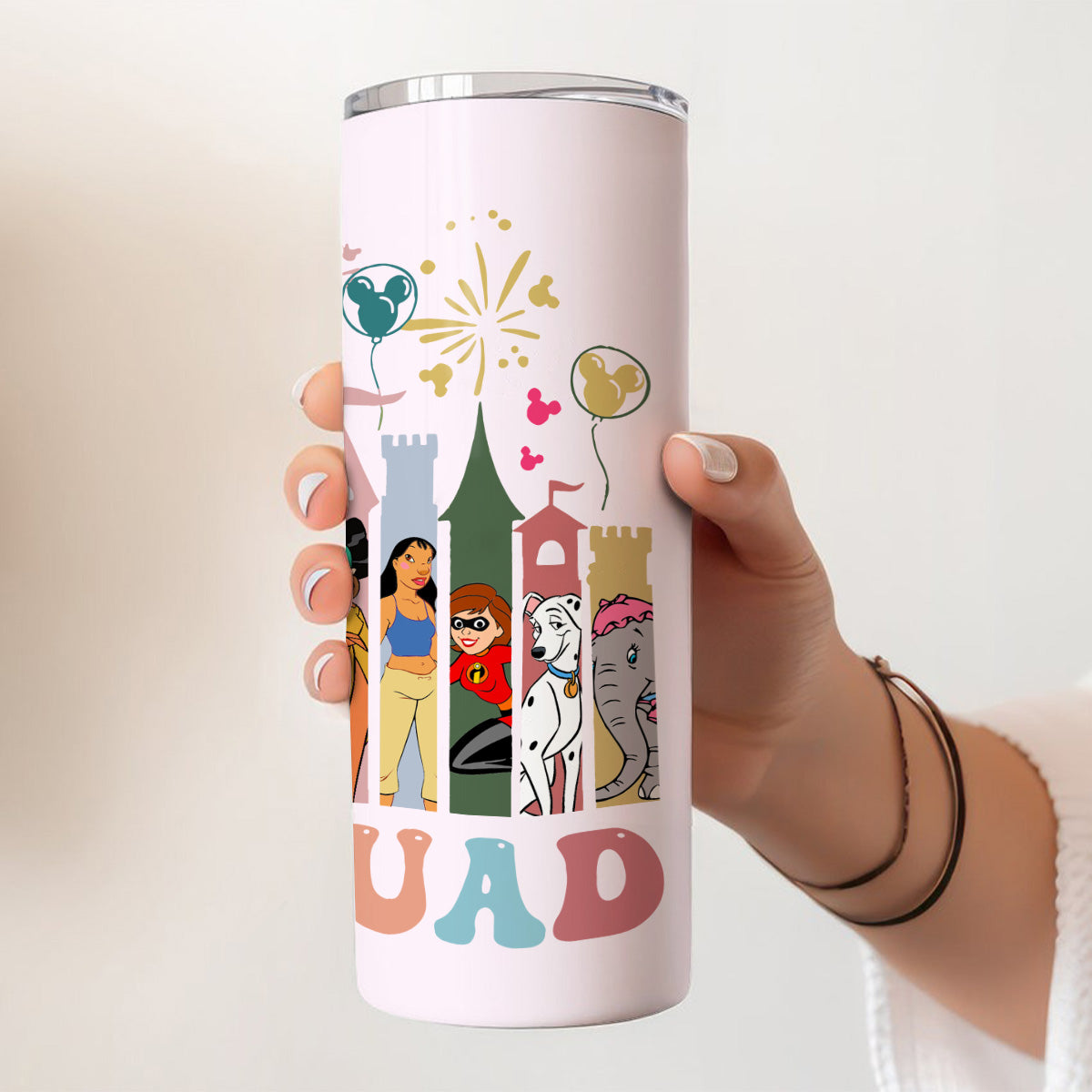 Mom Squad - Personalized Mouse Skinny Tumbler