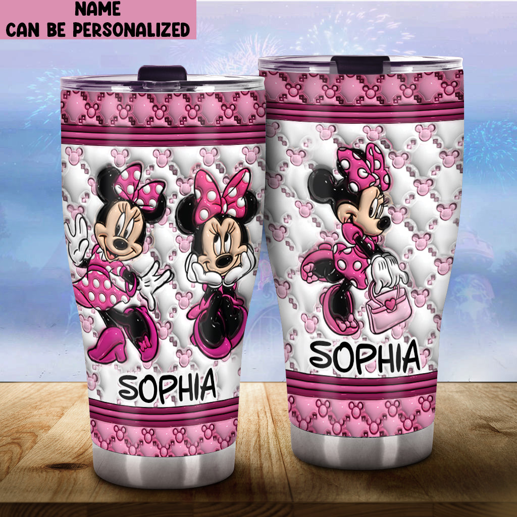 Pink Magic WIth Any Name - Personalized Mouse Tumbler