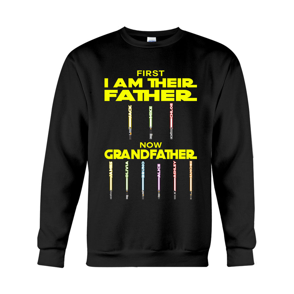 First Father Now Grandfather - Personalized The Force T-shirt And Hoodie