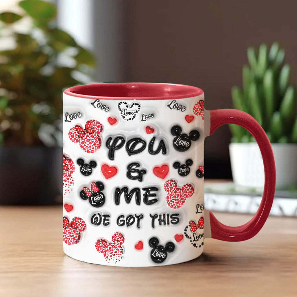 You & Me We Got This - Personalized Mouse Accent Mug