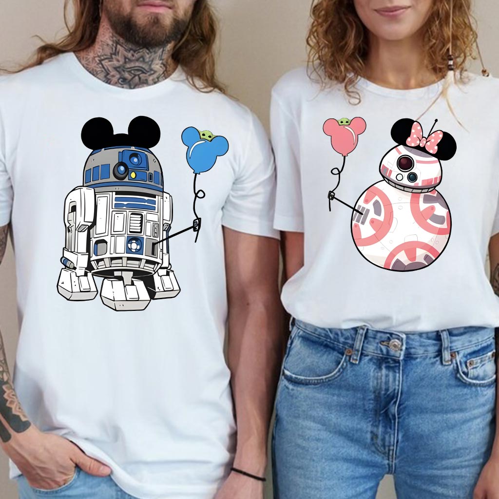 Droid Couple - Personalized The Force T-shirt And Hoodie