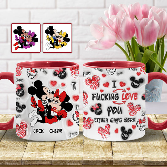 I Love You - Personalized Mouse Accent Mug