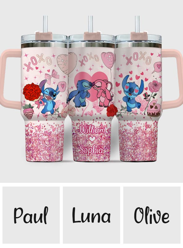 Cupid Vibes - Personalized Ohana Tumbler With Handle