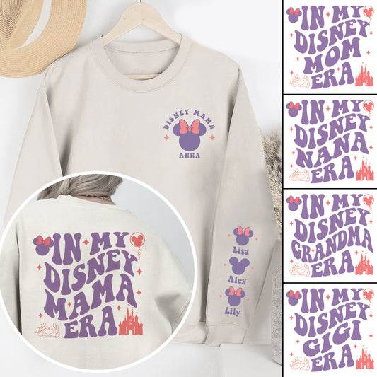 In My Mouse Ears Mom Era - Personalized Mouse All Over Shirt