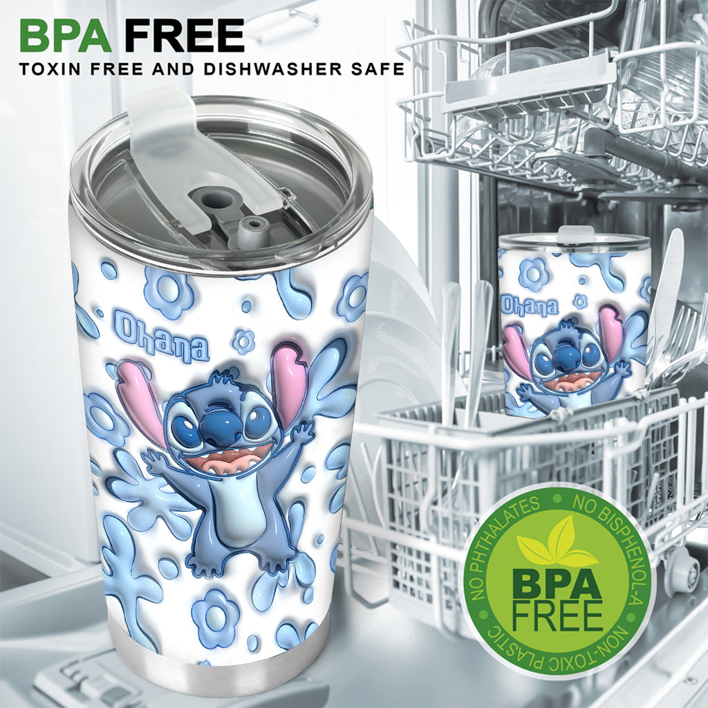 Ohana Blue - Personalized Ohana Tumbler