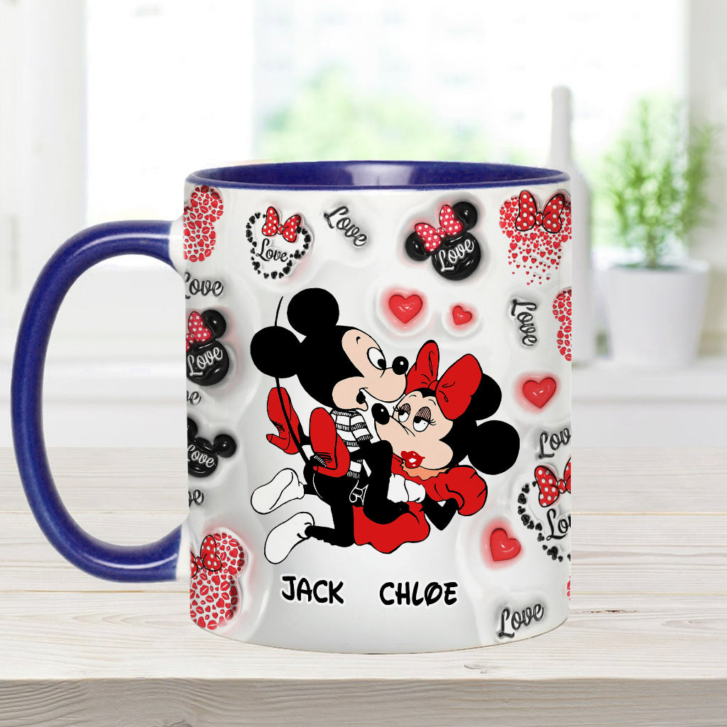 I Love You - Personalized Mouse Accent Mug