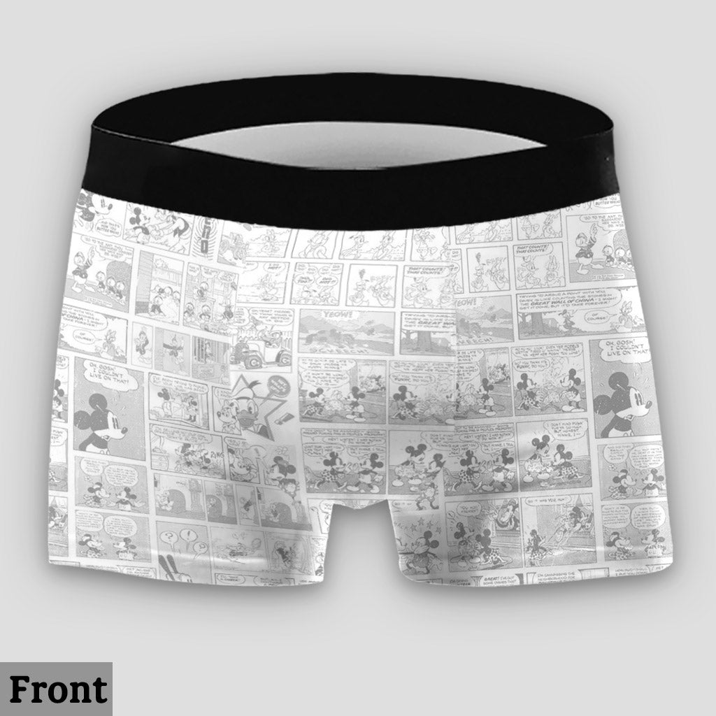 Together Forever - Personalized Mouse Lace Border Women Briefs And Men’s Boxer Briefs