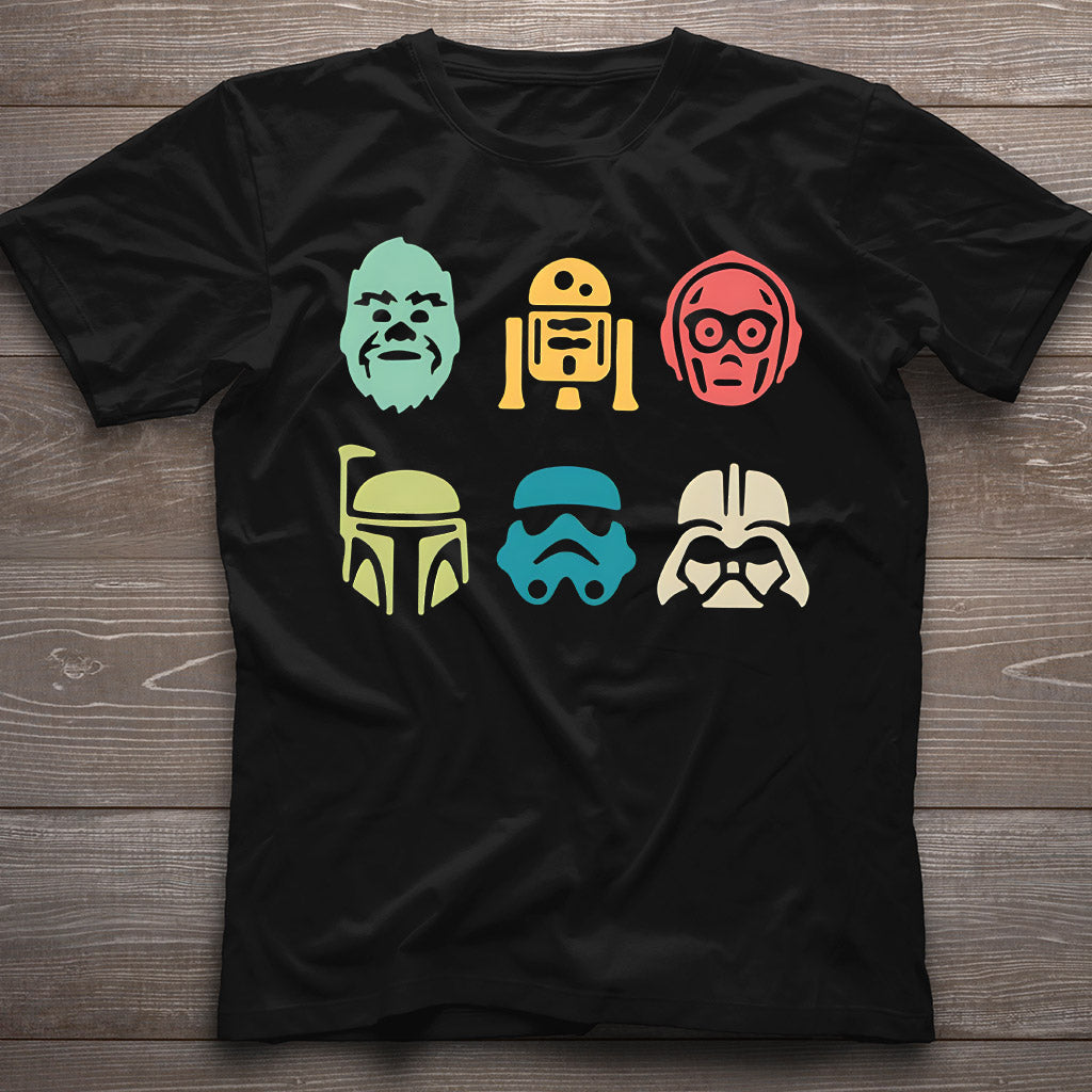 Retro Characters - The Force T-shirt And Hoodie
