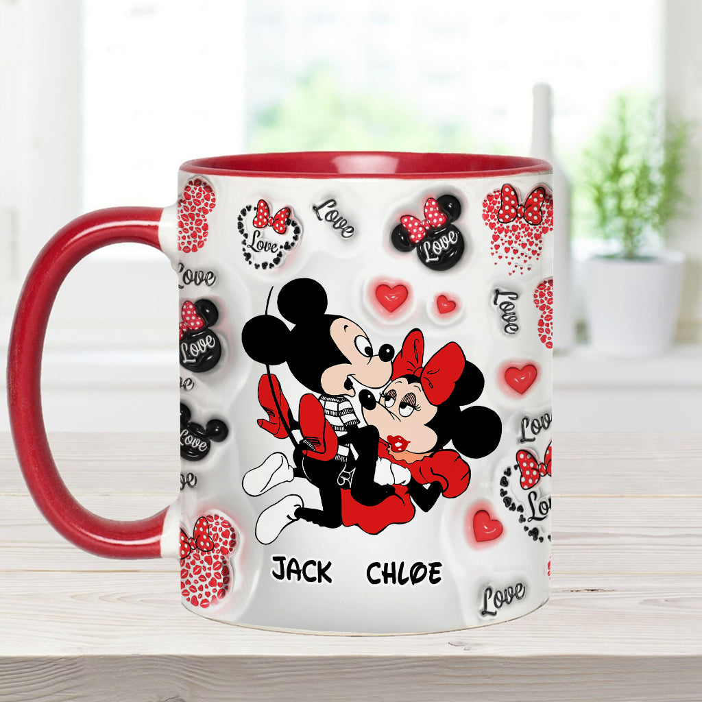 I Love You - Personalized Mouse Accent Mug