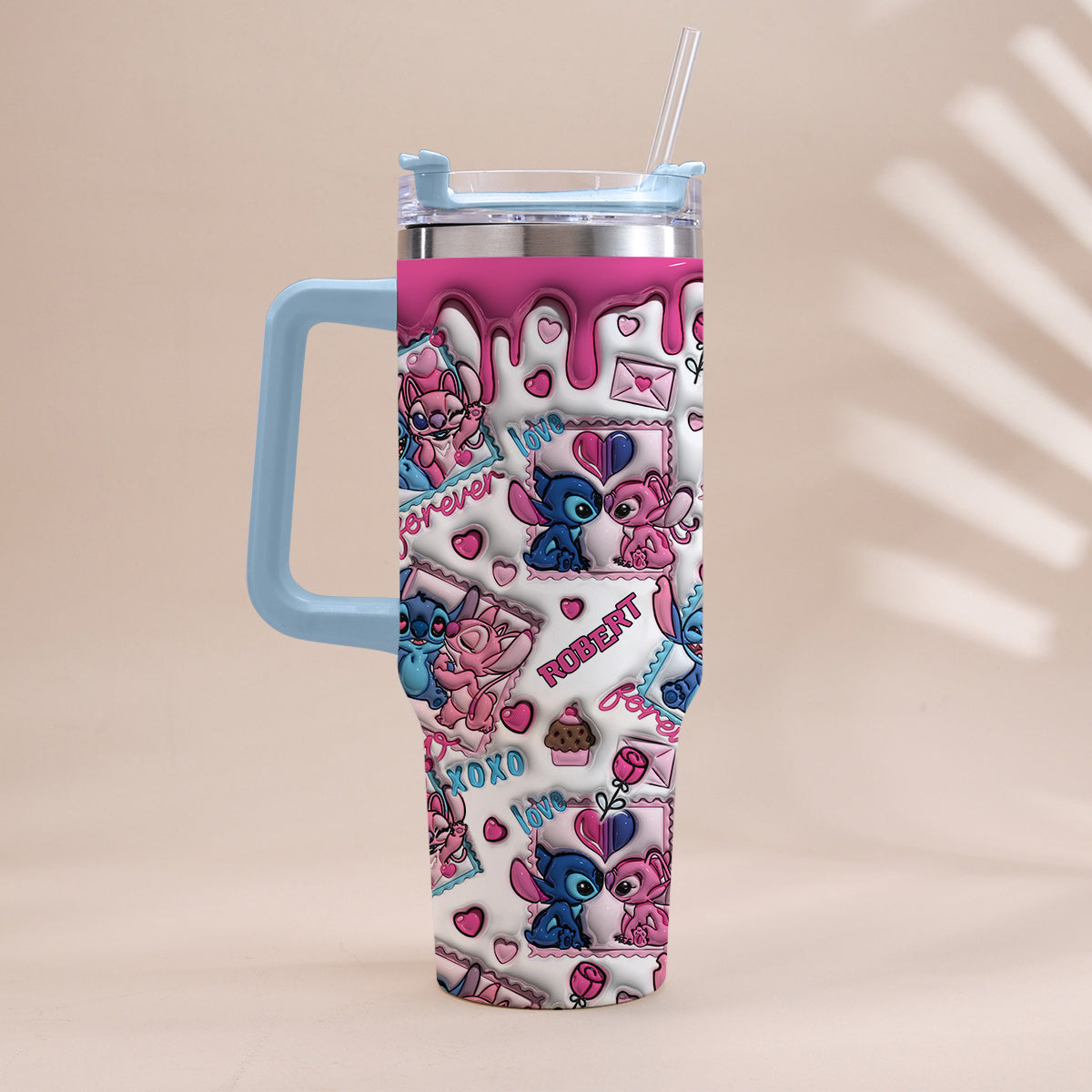 No Returns Or Refund - Personalized Ohana Tumbler With Handle