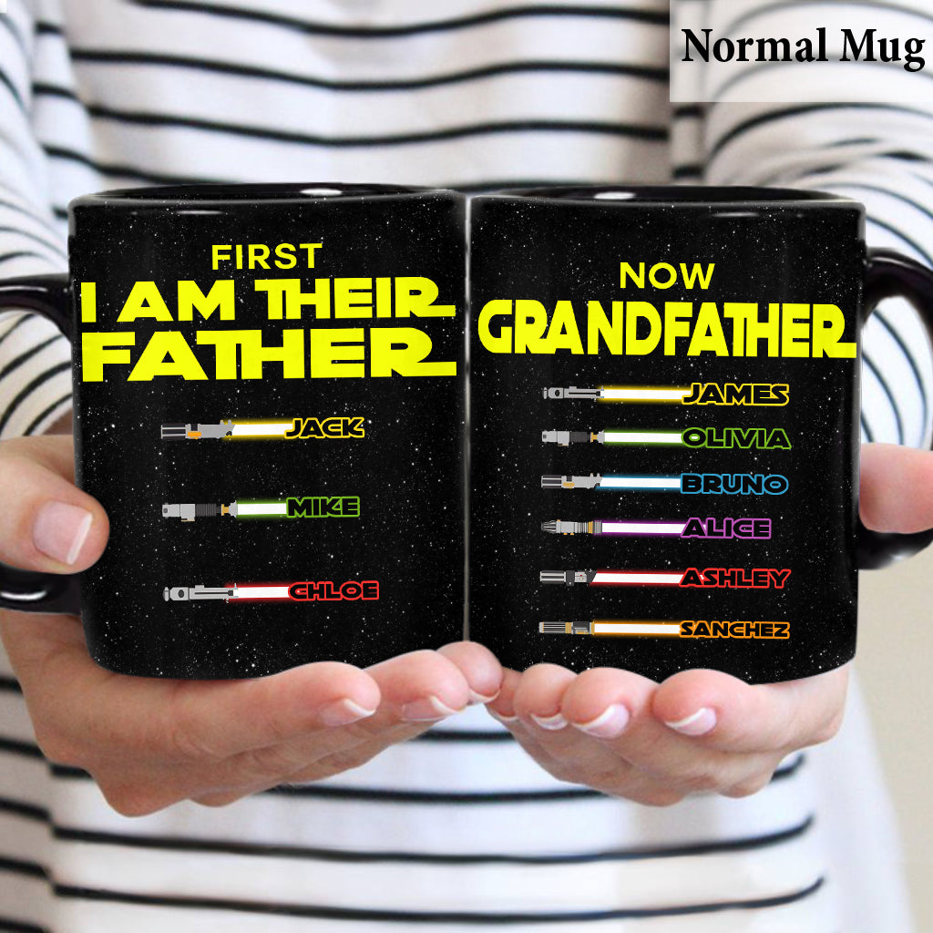 First Father Now Grandfather - Personalized The Force Mug