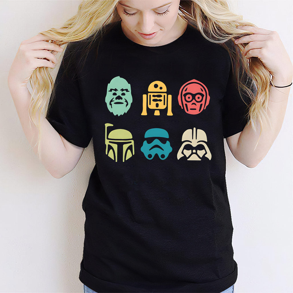 Retro Characters - The Force T-shirt And Hoodie