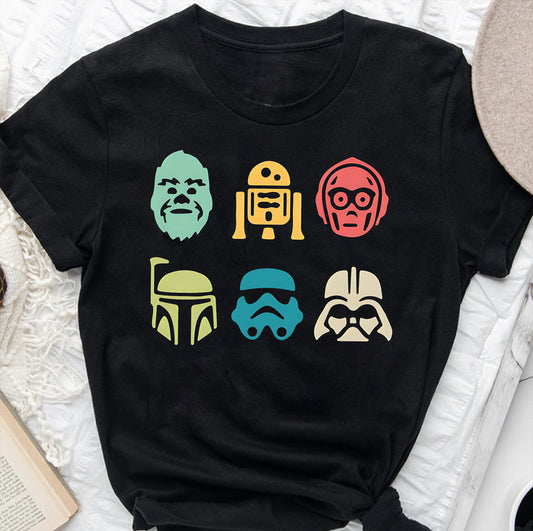 Retro Characters - The Force T-shirt And Hoodie