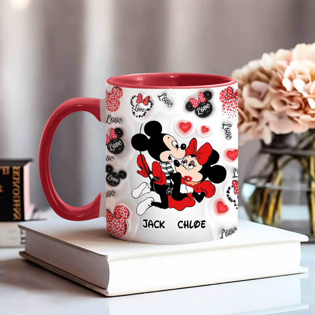 I Love You - Personalized Mouse Accent Mug