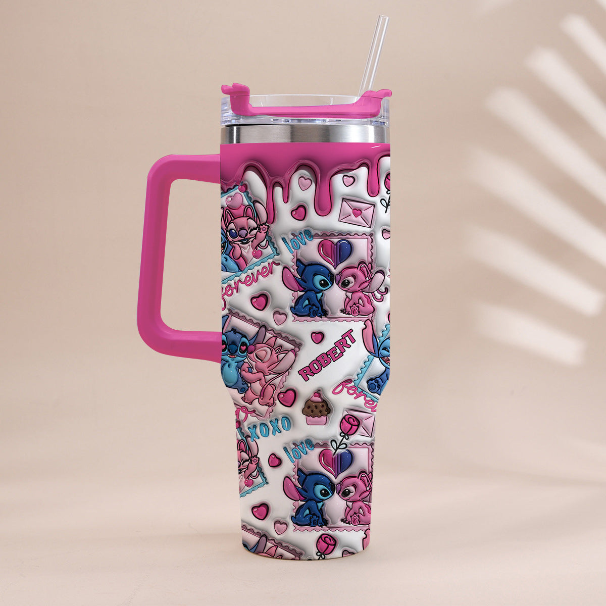 No Returns Or Refund - Personalized Ohana Tumbler With Handle