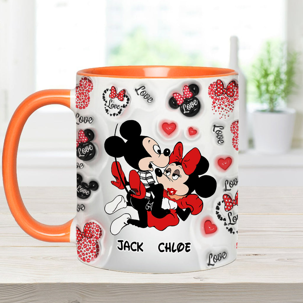 I Love You - Personalized Mouse Accent Mug