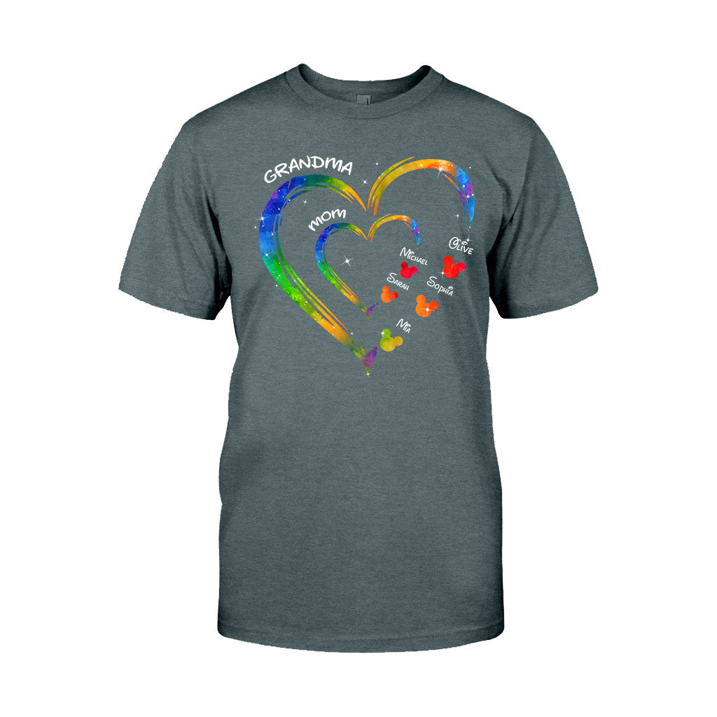 Mom Grandma Love - Personalized Mouse T-shirt And Hoodie