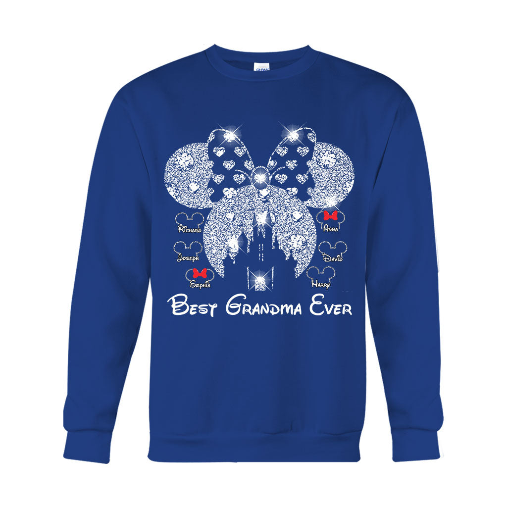 Best Grandma Ever - Personalized Mouse T-shirt And Hoodie