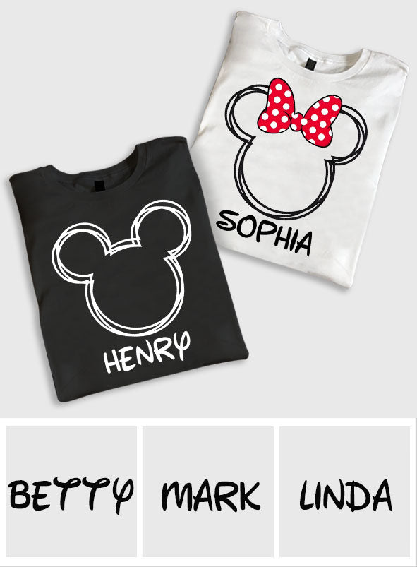 Mouse Couple - Personalized Mouse T-shirt And Hoodie