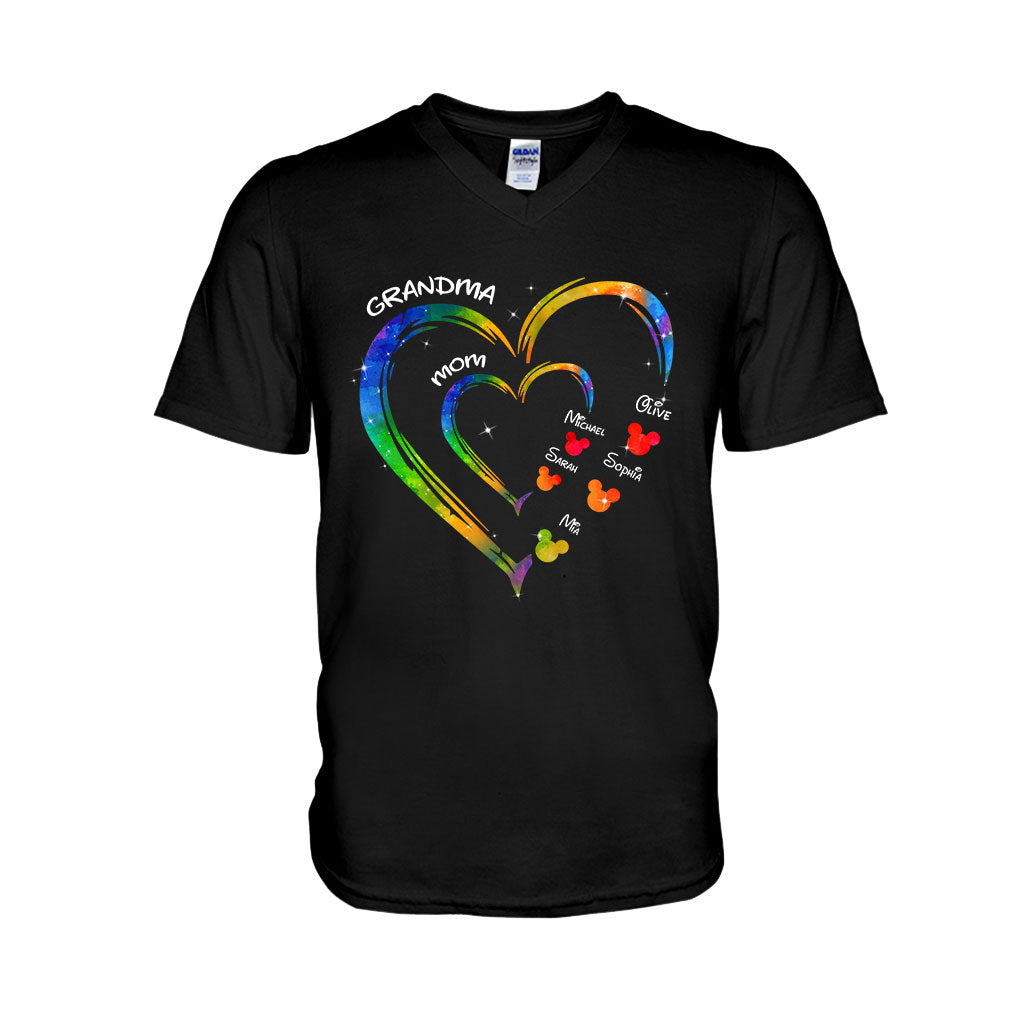 Mom Grandma Love - Personalized Mouse T-shirt And Hoodie