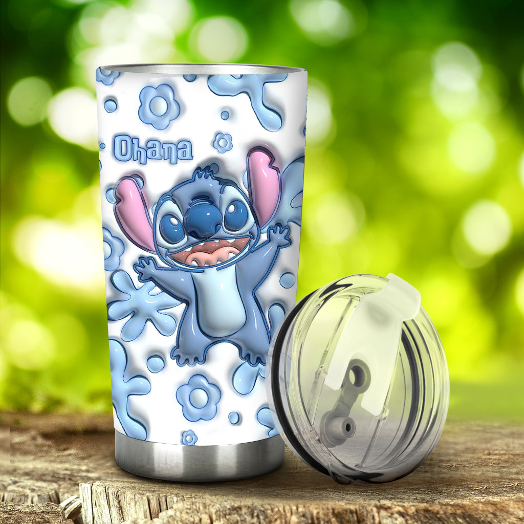 Ohana Blue - Personalized Ohana Tumbler