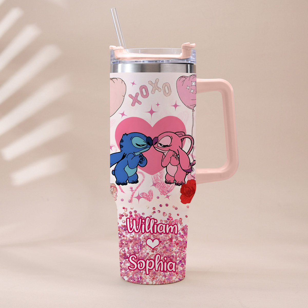 Cupid Vibes - Personalized Ohana Tumbler With Handle